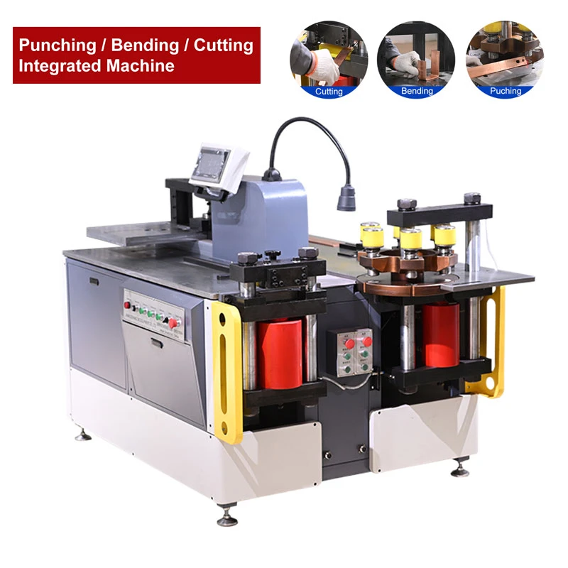 3 In1 Hydraulic Copper Bar Busbar Punching Cutting Bending Busbar Machine